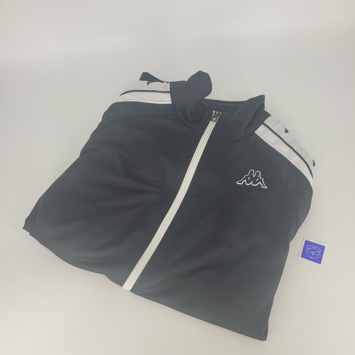 Kappa Black Tracksuit Top - M