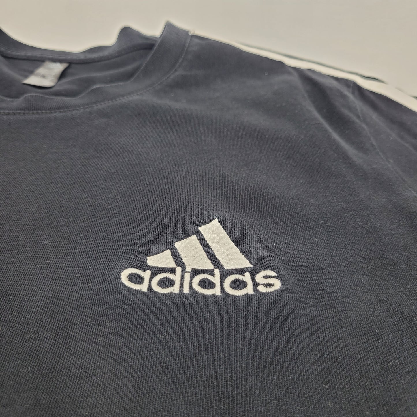 Adidas Three Stripes T-Shirt - Black [L]