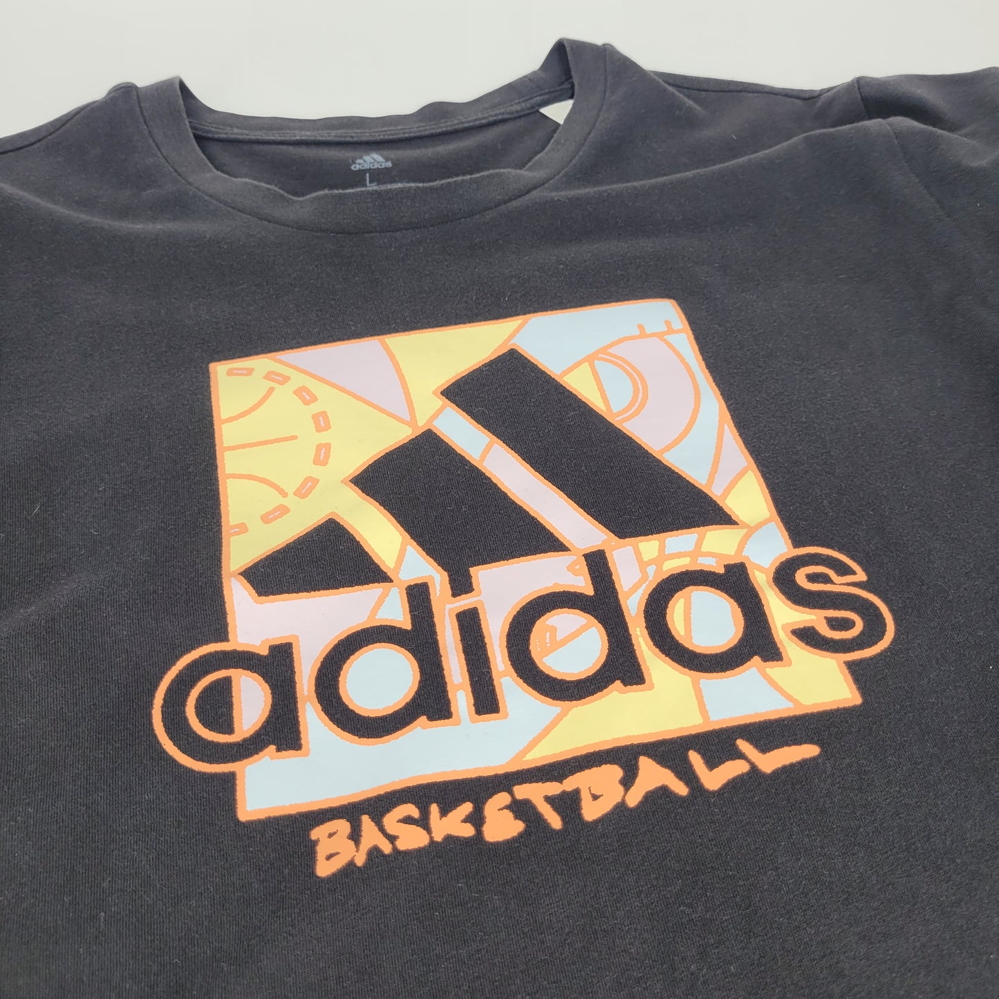 Adidas Basketball Graphic T-Shirt - Black [L]