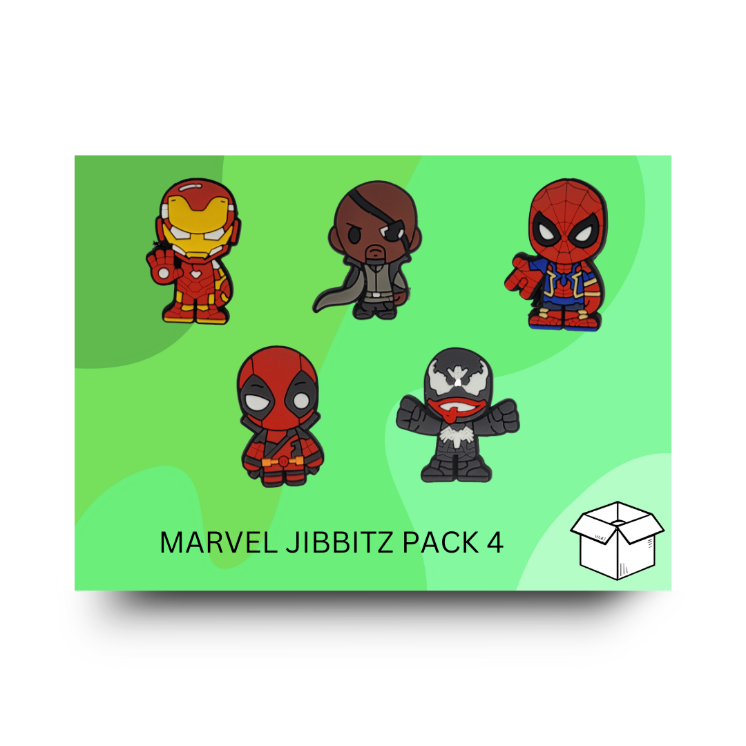 Marvel Jibbitz / Shoe Charm Pack 4