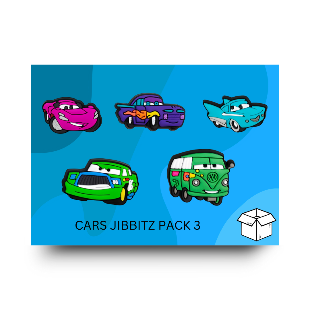 Cars Jibbitz / Shoe Charm Pack 3