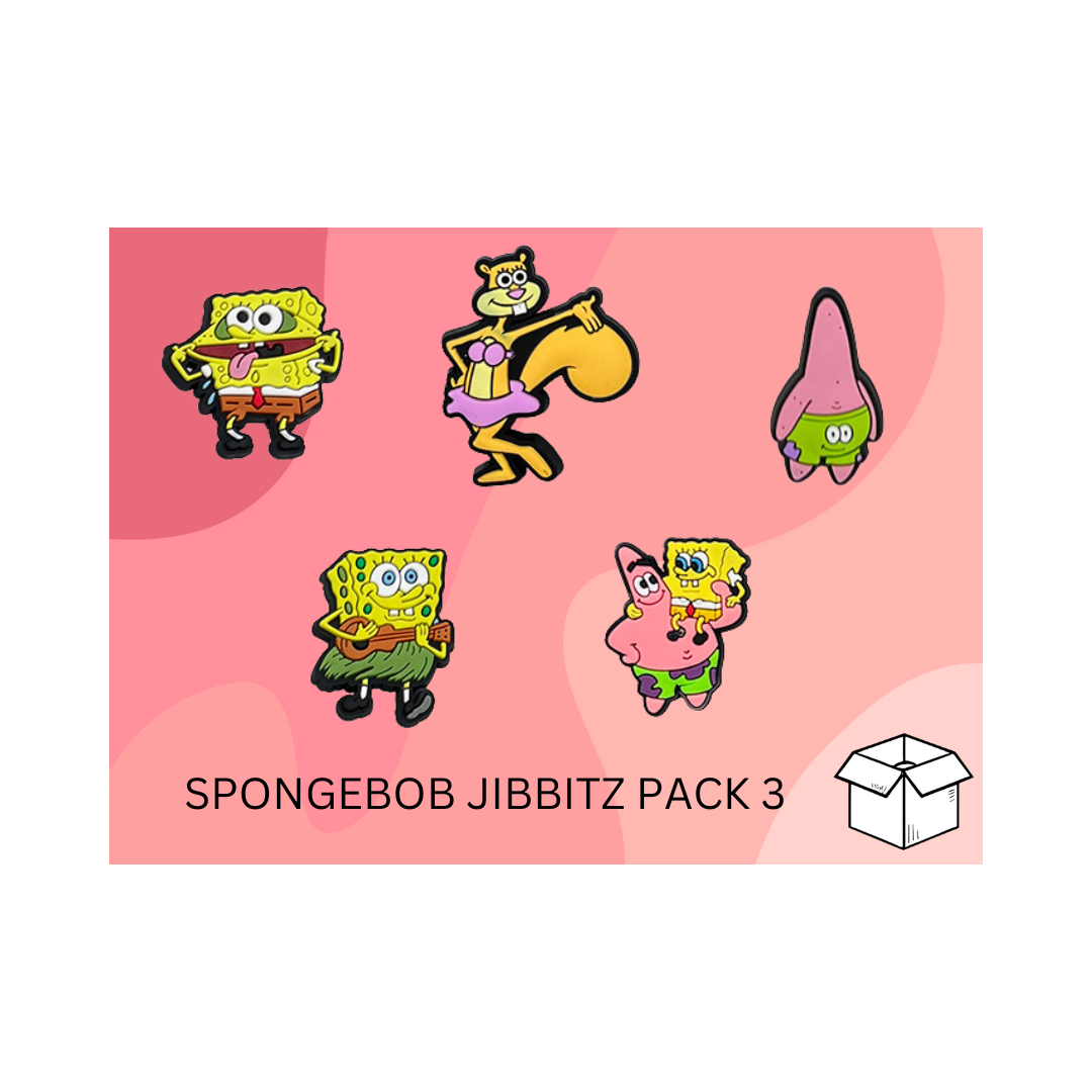 SpongeBob SquarePants Jibbitz / Shoe Charm Pack 3