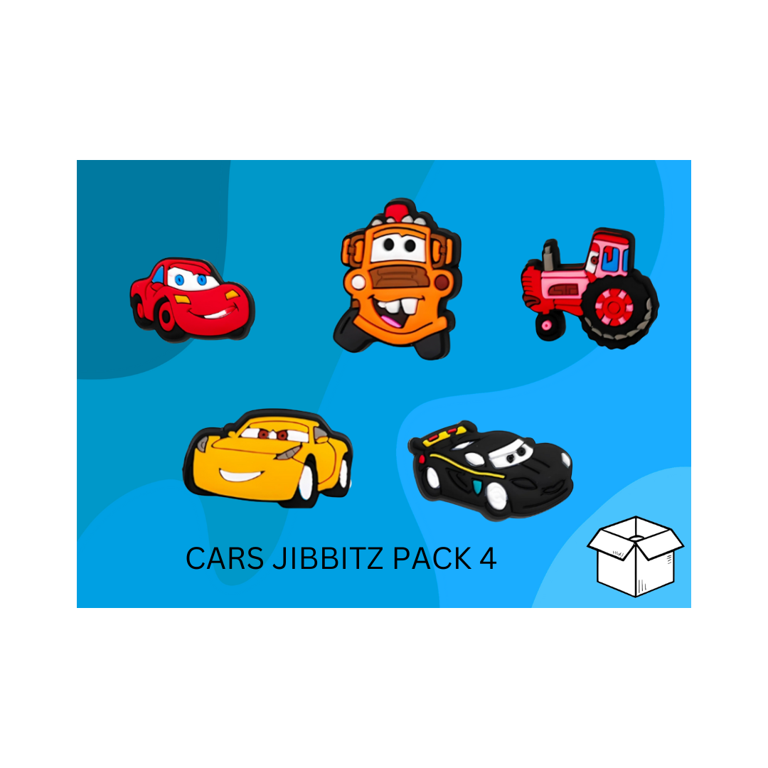 Cars Jibbitz / Shoe Charm Pack 4