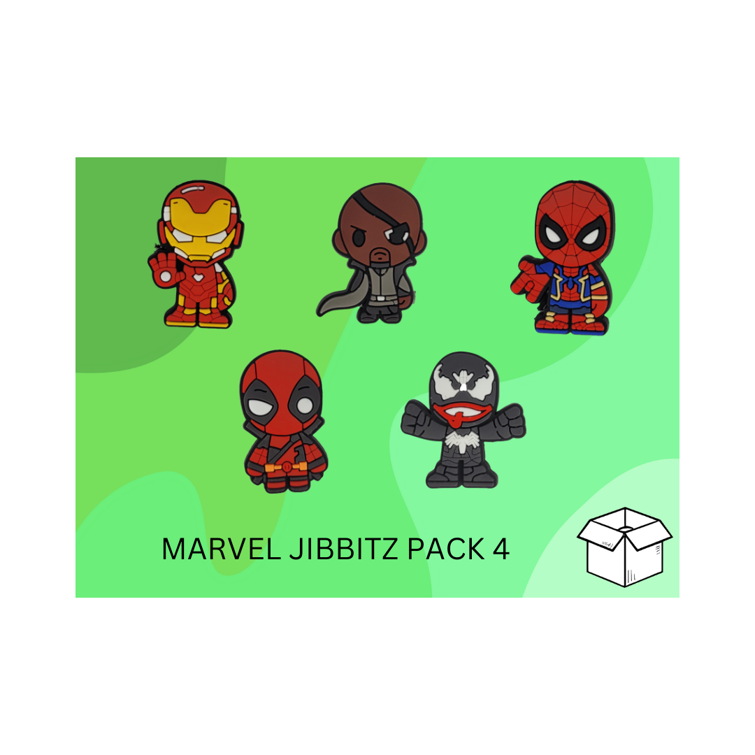 Marvel Jibbitz / Shoe Charm Pack 4