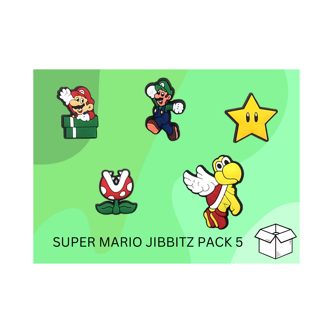 Super Mario Jibbitz / Shoe Charm Pack 5