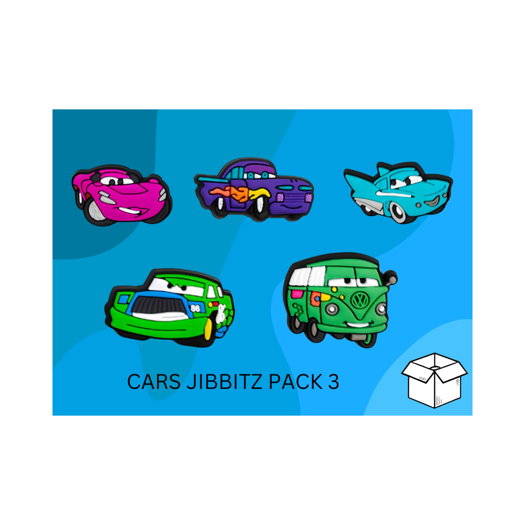 Cars Jibbitz / Shoe Charm Pack 3