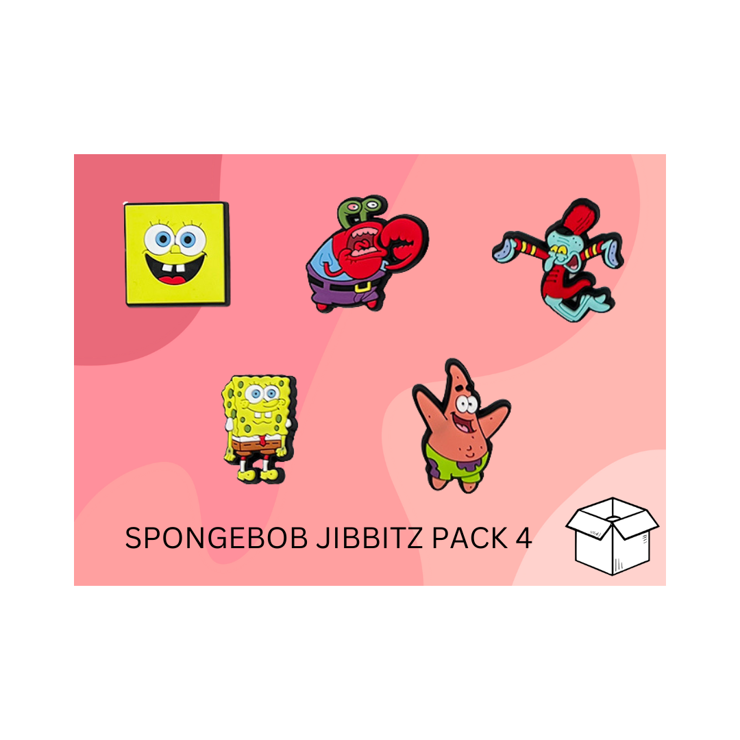 SpongeBob SquarePants Jibbitz / Shoe Charm Pack 4