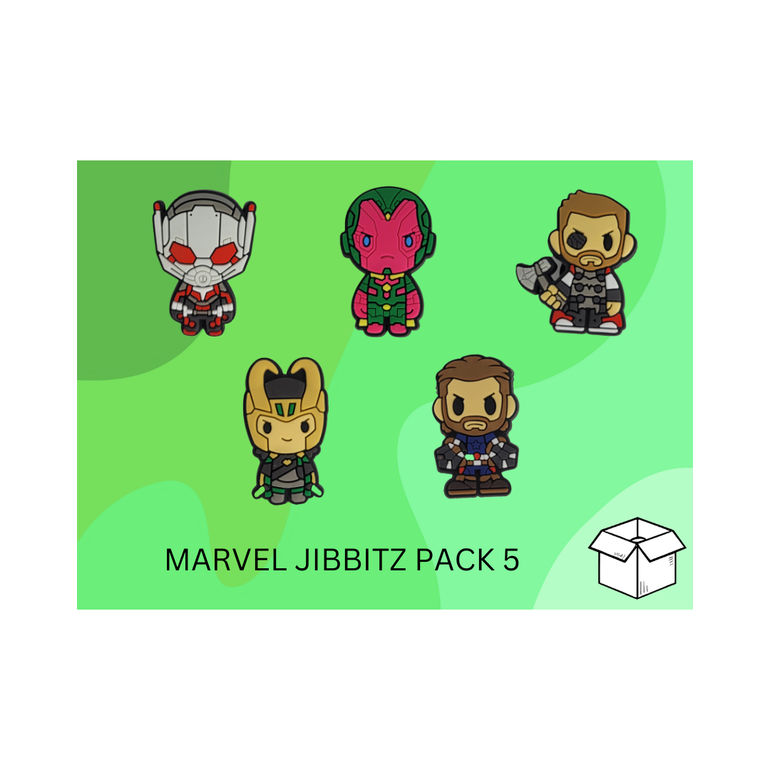 Marvel Jibbitz / Shoe Charm Pack 5