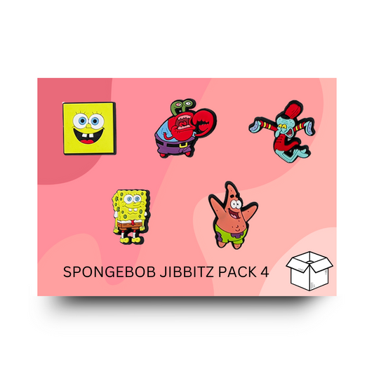 SpongeBob SquarePants Jibbitz / Shoe Charm Pack 4