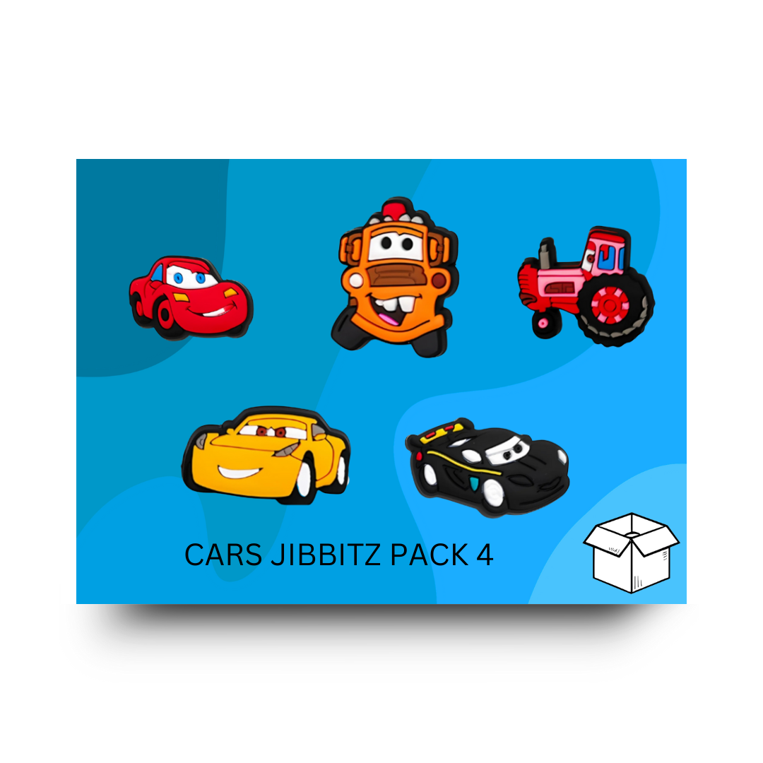 Cars Jibbitz / Shoe Charm Pack 4