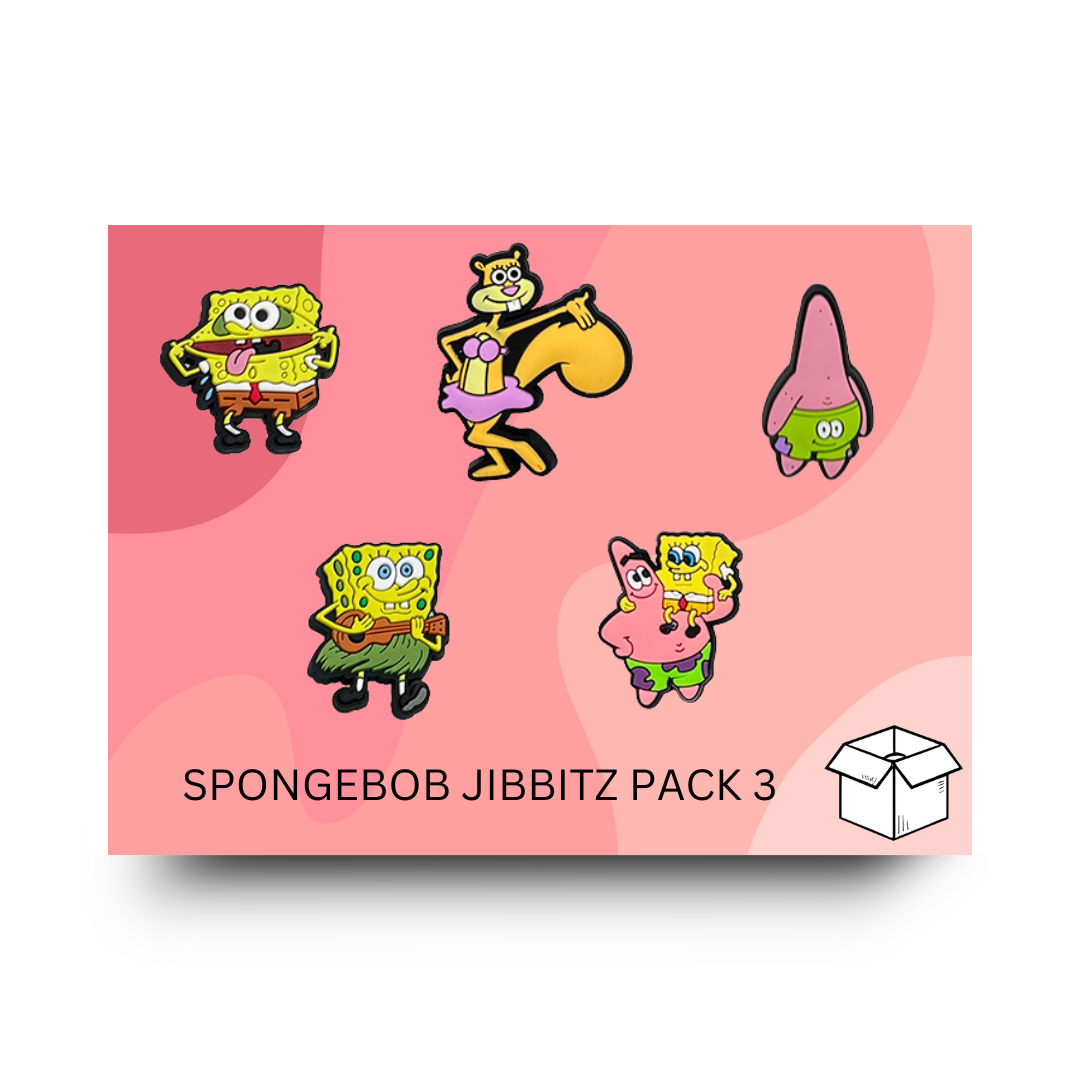 SpongeBob SquarePants Jibbitz / Shoe Charm Pack 3