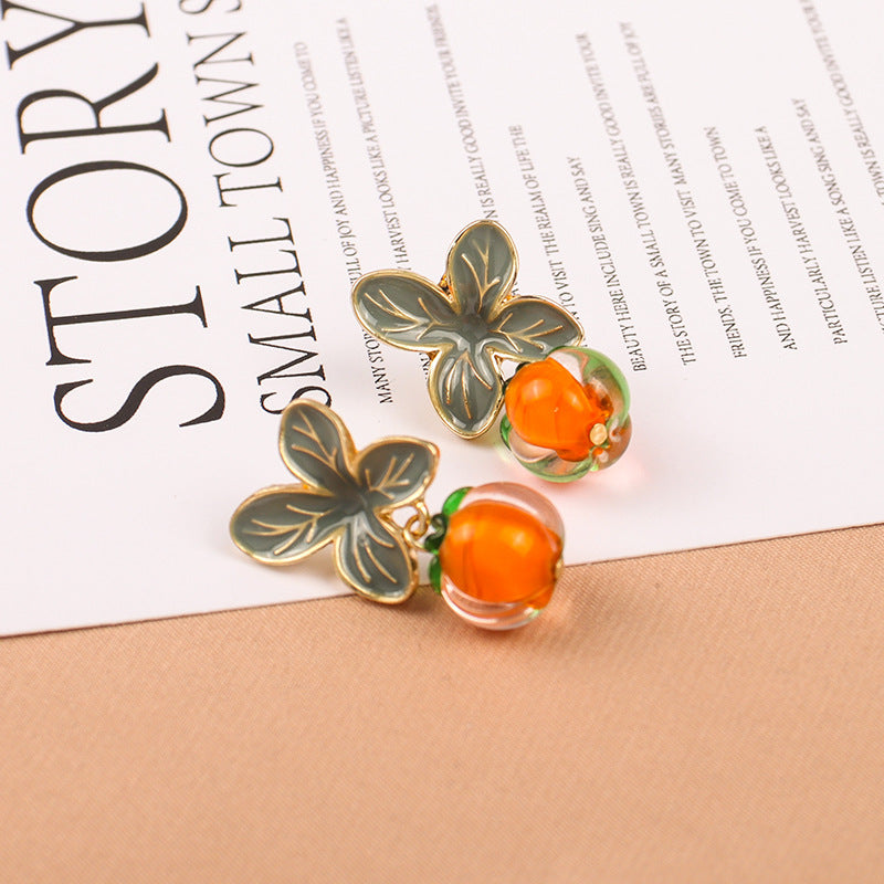 Persimmon Dangle Earrings (S925 Post)