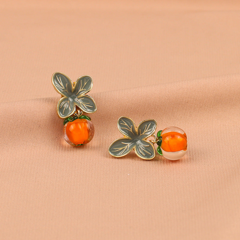 Persimmon Dangle Earrings (S925 Post)