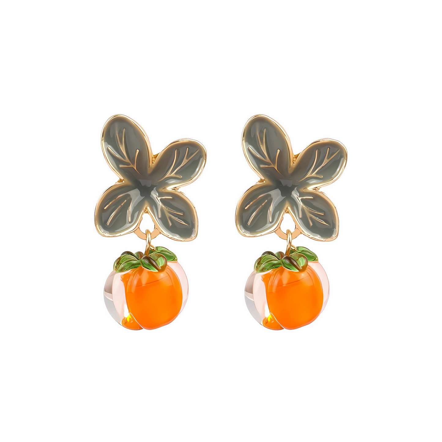 Persimmon Dangle Earrings (S925 Post)